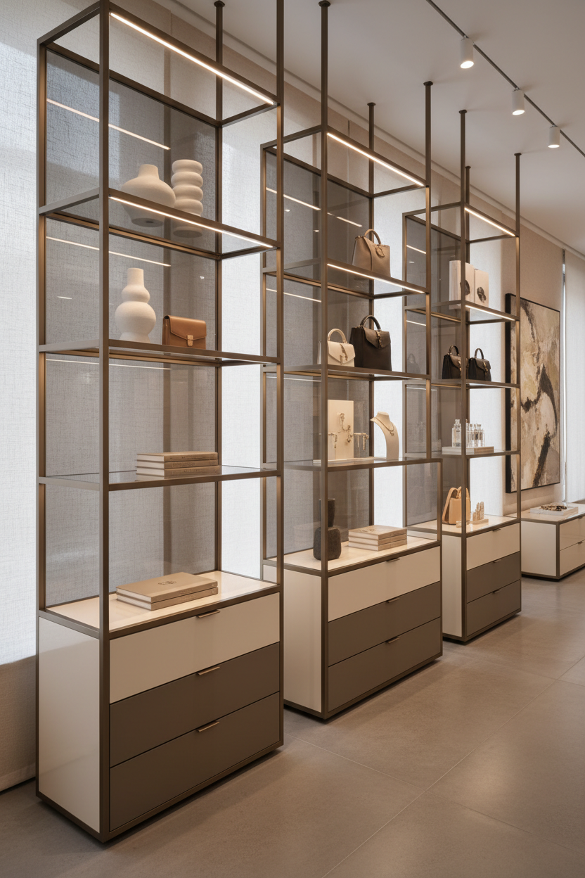 Retail & Boutique Display — Light Luxury Style