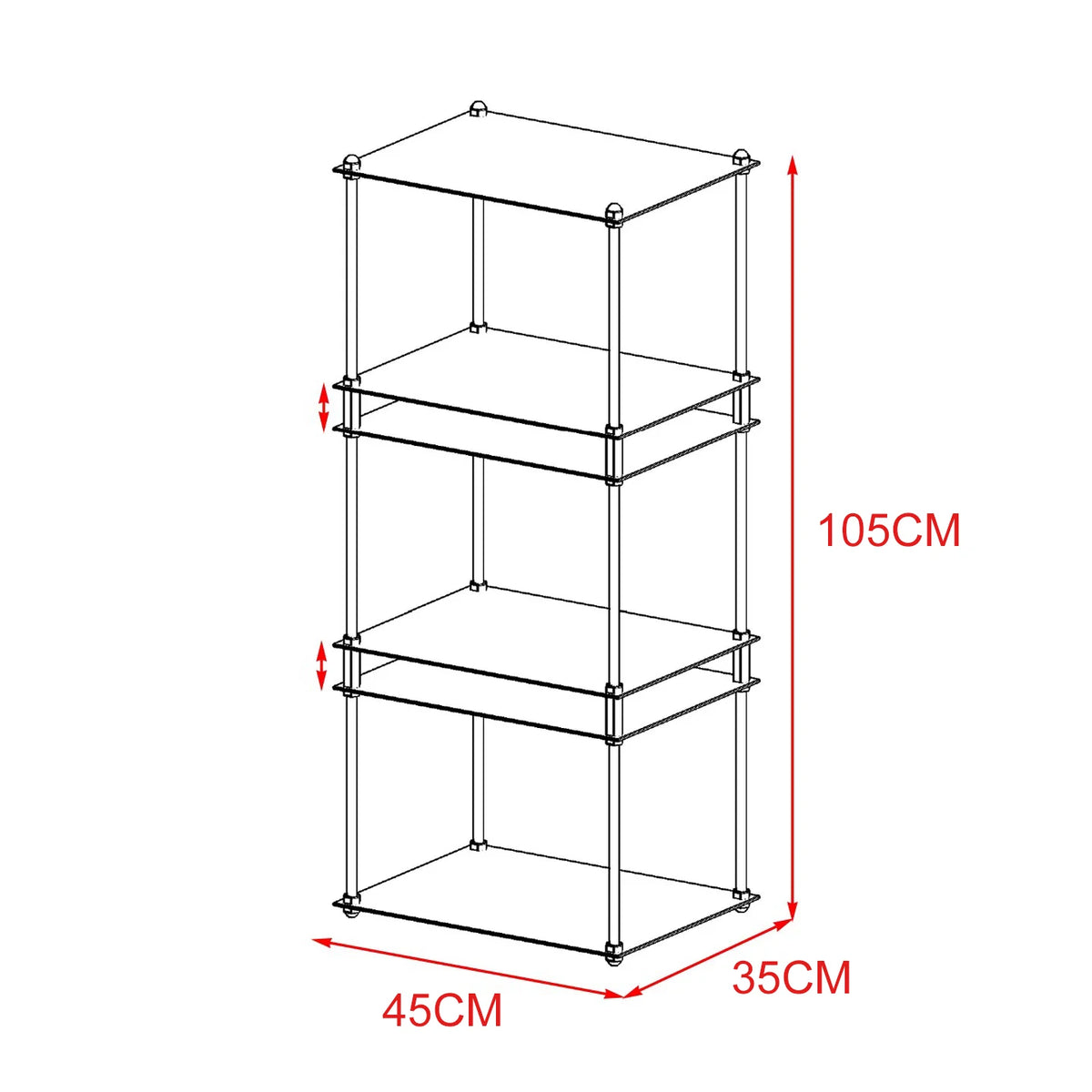 Axis™ Modular Side Table & Shelving System